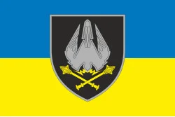Прапор Командування СБС (сили безпілотних систем) ЗСУ. Варіант-04 Прапор Командування СБС (сили безпілотних систем) ЗСУ. Варіант-04