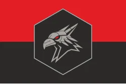 Флаг 424 ОББС (отдельный батальон беспилотных систем) ВСУ «SVAROG». Вариант-22 Флаг 424 ОББС (отдельный батальон беспилотных систем) ВСУ «SVAROG». Вариант-22