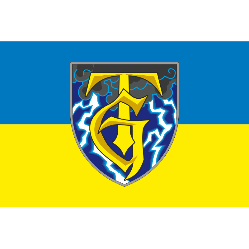 Прапор Підрозділу «Буря» 3 ОШБр ЗСУ. Варіант-01 Прапор Підрозділу «Буря» 3 ОШБр ЗСУ. Варіант-01