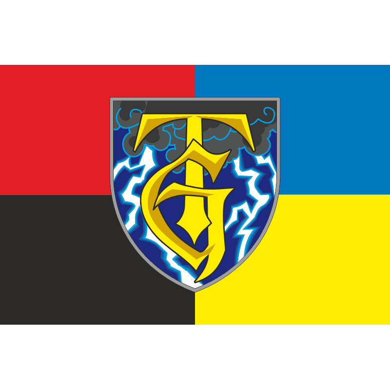 Прапор Підрозділу «Буря» 3 ОШБр ЗСУ. Варіант-03 Прапор Підрозділу «Буря» 3 ОШБр ЗСУ. Варіант-03