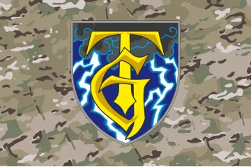 Прапор Підрозділу «Буря» 3 ОШБр ЗСУ. Варіант-04