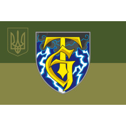 Прапор Підрозділу «Буря» 3 ОШБр ЗСУ. Варіант-05