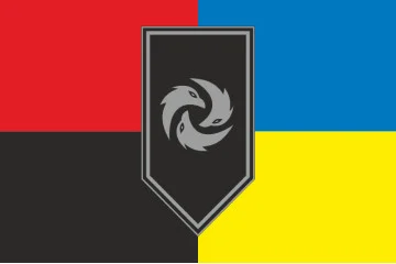 Прапор Підрозділу «Буря» 3 ОШБр ЗСУ. Варіант-08 Прапор Підрозділу «Буря» 3 ОШБр ЗСУ. Варіант-08
