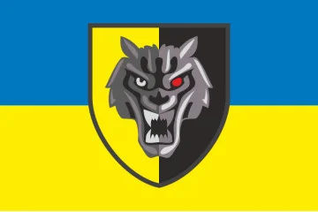 Прапор Центру інформаційної війни «Схід» ССО ЗСУ. Варіант-04