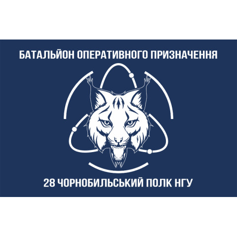 Флаг БОН (Батальон оперативного назначения) 28 полк НГУ. Вариант-10