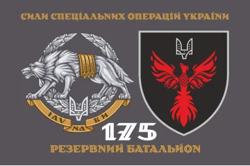 Прапор 175 РБ (резервний батальйон) ССО ЗСУ. Варіант-02 Прапор 175 РБ (резервний батальйон) ССО ЗСУ. Варіант-02