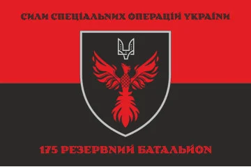 Флаг 175 РБ (резервный батальон) ССО ВСУ. Вариант-08 Флаг 175 РБ (резервный батальон) ССО ВСУ. Вариант-08
