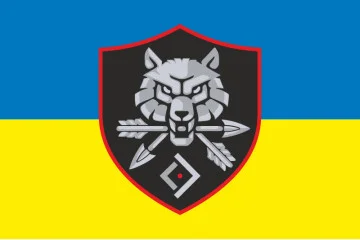 Прапор «Рух опору» ССО ЗСУ. Варіант-05 Прапор «Рух опору» ССО ЗСУ. Варіант-05