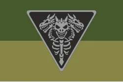 Прапор Підрозділу «Bone Group» ГУР МОУ. Варіант-05 Прапор Підрозділу «Bone Group» ГУР МОУ. Варіант-05