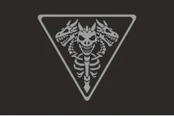 Прапор Підрозділу «Bone Group» ГУР МОУ. Варіант-06 Прапор Підрозділу «Bone Group» ГУР МОУ. Варіант-06