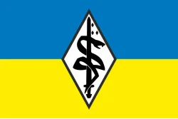 Прапор Оперативної групи медичної евакуації «Snake» ГУР МОУ. Варіант-01 Прапор Оперативної групи медичної евакуації «Snake» ГУР МОУ. Варіант-01