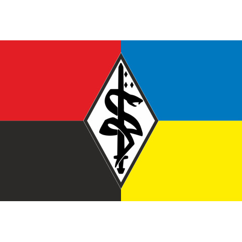 Прапор Оперативної групи медичної евакуації «Snake» ГУР МОУ. Варіант-03 Прапор Оперативної групи медичної евакуації «Snake» ГУР МОУ. Варіант-03