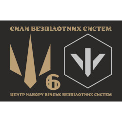 Прапор 6 центру рекрутингу БпС (безпілотних систем) ЗСУ. Варіант-02 Прапор 6 центру рекрутингу БпС (безпілотних систем) ЗСУ. Варіант-02