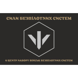 Прапор 6 центру рекрутингу БпС (безпілотних систем) ЗСУ. Варіант-04 Прапор 6 центру рекрутингу БпС (безпілотних систем) ЗСУ. Варіант-04