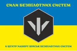 Прапор 6 центру рекрутингу БпС (безпілотних систем) ЗСУ. Варіант-06 Прапор 6 центру рекрутингу БпС (безпілотних систем) ЗСУ. Варіант-06