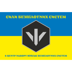 Прапор 6 центру рекрутингу БпС (безпілотних систем) ЗСУ. Варіант-06 Прапор 6 центру рекрутингу БпС (безпілотних систем) ЗСУ. Варіант-06