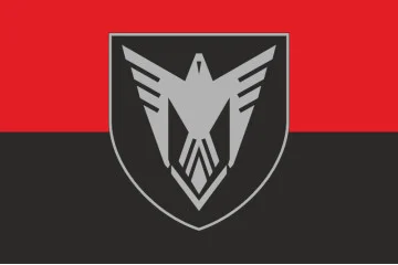 Флаг 9 ОБрБпС (отдельная бригада беспилотных систем) ВСУ «Винницкие скифы». Вариант-37
