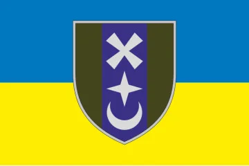 Прапор 76 ОМБр (окрема механізована бригада) ЗСУ. Варіант-01