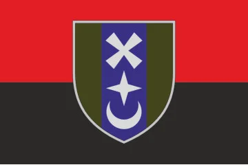 Прапор 76 ОМБр (окрема механізована бригада) ЗСУ. Варіант-03