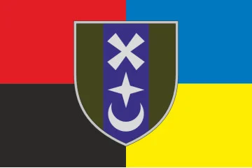 Прапор 76 ОМБр (окрема механізована бригада) ЗСУ. Варіант-05 Прапор 76 ОМБр (окрема механізована бригада) ЗСУ. Варіант-05