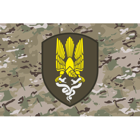 Прапор 168 окремого резервного батальйону ЗСУ. Варіант-04