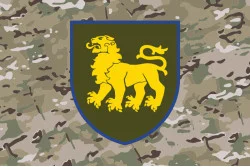 Прапор 167 ОМБр (окрема механізована бригада) ЗСУ. Варіант-14 Прапор 167 ОМБр (окрема механізована бригада) ЗСУ. Варіант-14