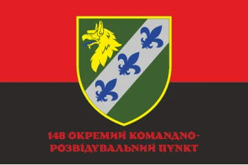 Флаг 148 ОКРП (отдельный командно-разведывательный пункт) ВСУ. Вариант-04 Флаг 148 ОКРП (отдельный командно-разведывательный пункт) ВСУ. Вариант-04