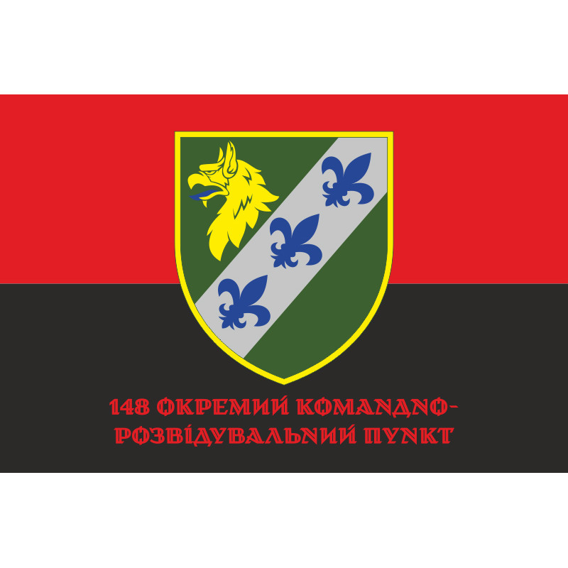 Флаг 148 ОКРП (отдельный командно-разведывательный пункт) ВСУ. Вариант-04 Флаг 148 ОКРП (отдельный командно-разведывательный пункт) ВСУ. Вариант-04
