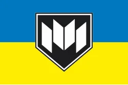 Флаг Подразделения БПС «КРЫЛЬЯ» ГУР МОУ. Вариант-03 Флаг Подразделения БПС «КРЫЛЬЯ» ГУР МОУ. Вариант-03