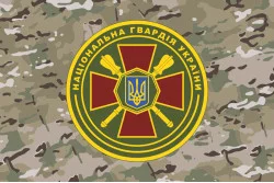 Флаг ГУ НГУ (Главное управление Национальной гвардии Украины). Вариант-11