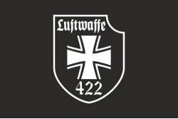 Флаг 422 ОПБпС (отдельный полк беспилотных систем) «Luftwaffe» ВСУ. Вариант-05