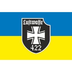 Прапор 422 ОПБпС (окремий полк безпілотних систем) «Luftwaffe» ЗСУ. Варіант-07 Прапор 422 ОПБпС (окремий полк безпілотних систем) «Luftwaffe» ЗСУ. Варіант-07