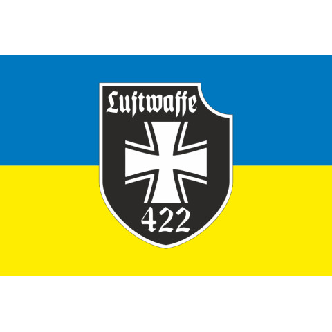 Прапор 422 ОПБпС (окремий полк безпілотних систем) «Luftwaffe» ЗСУ. Варіант-07 Прапор 422 ОПБпС (окремий полк безпілотних систем) «Luftwaffe» ЗСУ. Варіант-07