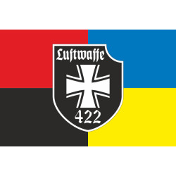Прапор 422 ОПБпС (окремий полк безпілотних систем) «Luftwaffe» ЗСУ. Варіант-11 Прапор 422 ОПБпС (окремий полк безпілотних систем) «Luftwaffe» ЗСУ. Варіант-11