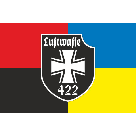 Прапор 422 ОПБпС (окремий полк безпілотних систем) «Luftwaffe» ЗСУ. Варіант-11 Прапор 422 ОПБпС (окремий полк безпілотних систем) «Luftwaffe» ЗСУ. Варіант-11