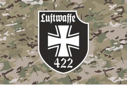 Флаг 422 ОПБпС (отдельный полк беспилотных систем) «Luftwaffe» ВСУ. Вариант-12
