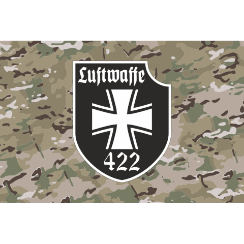 Прапор 422 ОПБпС (окремий полк безпілотних систем) «Luftwaffe» ЗСУ. Варіант-12 Прапор 422 ОПБпС (окремий полк безпілотних систем) «Luftwaffe» ЗСУ. Варіант-12