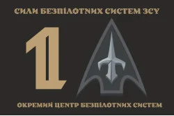 Флаг 1 ОЦ БпС (отдельный центр беспилотных систем) ВСУ. Вариант-02 Флаг 1 ОЦ БпС (отдельный центр беспилотных систем) ВСУ. Вариант-02