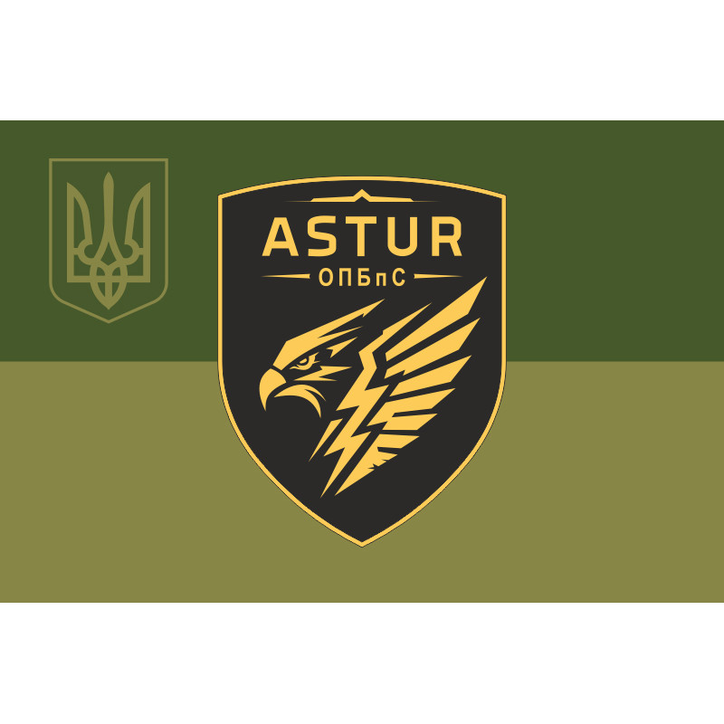 Флаг 420 ОПБпС (отдельный полк беспилотных систем) ВСУ «ASTUR». Вариант-13 Флаг 420 ОПБпС (отдельный полк беспилотных систем) ВСУ «ASTUR». Вариант-13