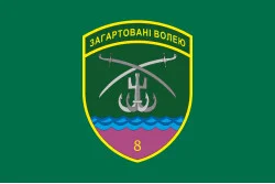 Флаг 8 Бердянского пограничного отряда ГНСУ. Вариант-03 Флаг 8 Бердянского пограничного отряда ГНСУ. Вариант-03