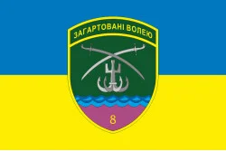 Флаг 8 Бердянского пограничного отряда ГНСУ. Вариант-05