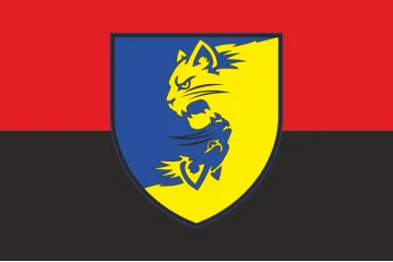 Прапор 55 ОМБр (окрема механізована бригада) ЗСУ. Варіант-03