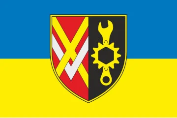 Прапор 516 ОРВБ (окремий ремонтно-відновлювальний батальйон) ЗСУ. Варіант-07 Прапор 516 ОРВБ (окремий ремонтно-відновлювальний батальйон) ЗСУ. Варіант-07