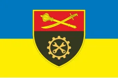 Прапор 517 ОРВБ (окремий ремонтно-відновлювальний батальйон) ЗСУ. Варіант-01