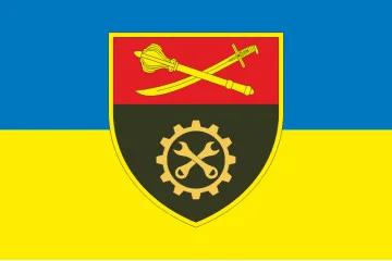 Прапор 517 ОРВБ (окремий ремонтно-відновлювальний батальйон) ЗСУ. Варіант-01 Прапор 517 ОРВБ (окремий ремонтно-відновлювальний батальйон) ЗСУ. Варіант-01