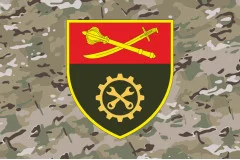 Прапор 517 ОРВБ (окремий ремонтно-відновлювальний батальйон) ЗСУ. Варіант-06