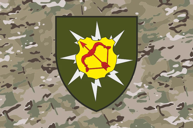Прапор 128 ОБЗ (окремий батальйон зв’язку) ЗСУ. Варіант-06 Прапор 128 ОБЗ (окремий батальйон зв’язку) ЗСУ. Варіант-06