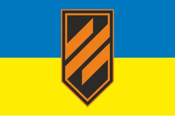 Флаг 3 ОШБр (отдельная штурмовая бригада) ВСУ. Вариант-01