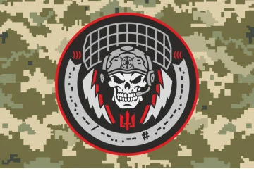 Флаг Связиста ВСУ. Вариант-03