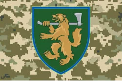 Прапор 68 ОЄБр (окрема єгерська бригада) ДШВ ЗСУ. Варіант-08 Прапор 68 ОЄБр (окрема єгерська бригада) ДШВ ЗСУ. Варіант-08